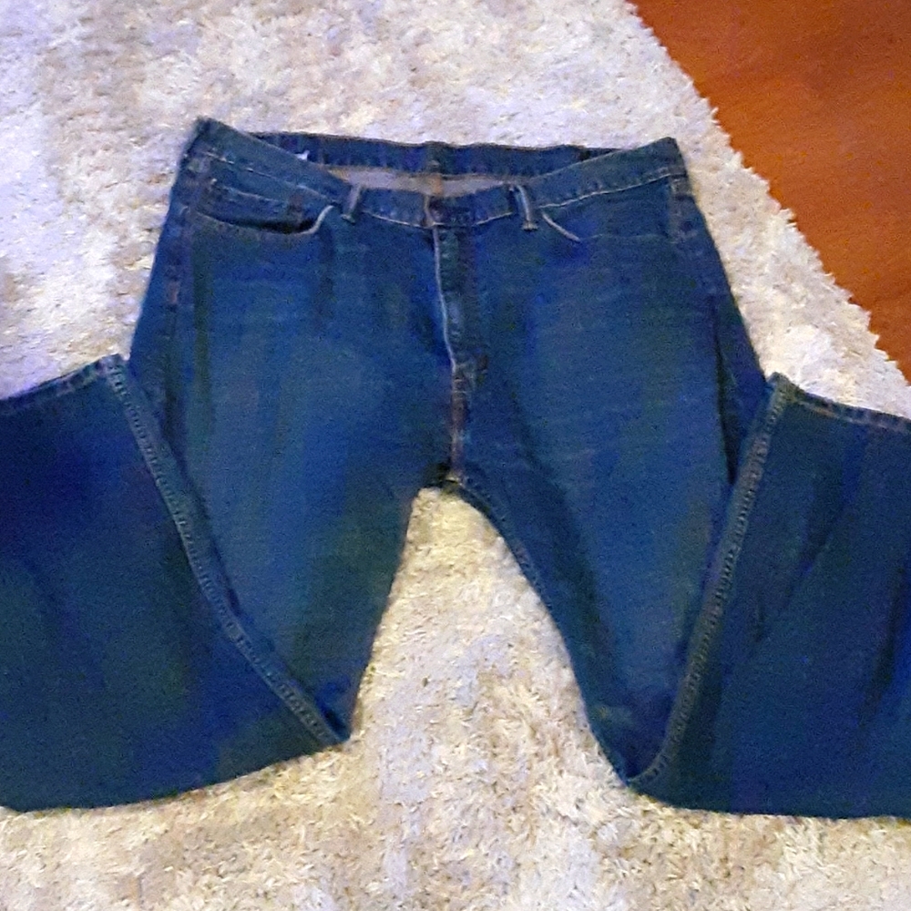 Levi's 505 men's straight leg blue jeans 100% cotton medium wash sz 40X30 EUC…
